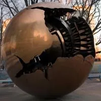 Шар пустотелый медь (198301) монтаж - сфера арт-объект ø 1000 мм. пустотелая  в Ставрополе