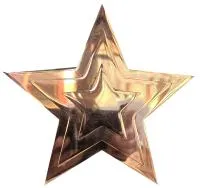 Звезда на памятник ø 150 (518234) монтаж обелиск - стела мм. пустотелая  в Ставрополе