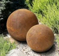 Шары сталь кортен 2 штуки декор (518937) ∅ 1,35 - 0,85 м. Ставрополь