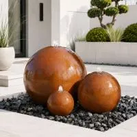 Шары 3 шт. фонтан Corten от (518907) ∅ 0,35 до 1 м. Ставрополь