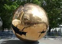 Полый шар из латуни полированный (198296) производство - сфера арт-объект ø 1000 мм. пустотелая  в Ставрополе