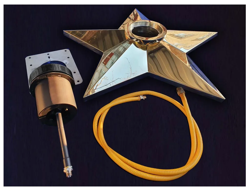 Вечный огонь звезда с газовой ветроустойчивой горелкой - комплект поставки Ставрополь 